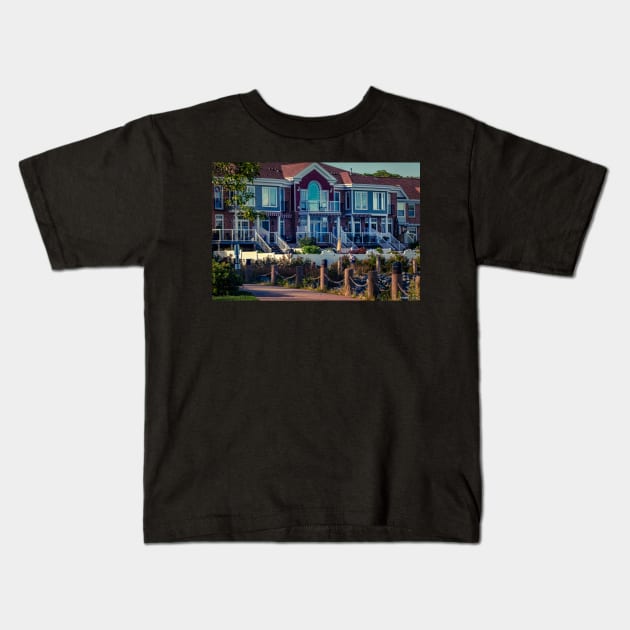Condos at Bedford Waterfront Kids T-Shirt by kenmo